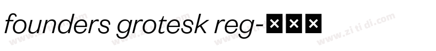 founders grotesk reg字体转换